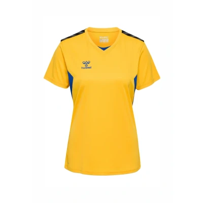 Afbeelding van Hummel Authentic Sport Tshirt, Dames, Maat: 44, Sports yellow true blue