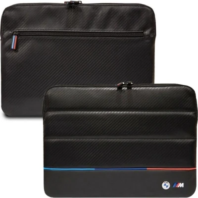 Afbeelding van BMW sleeve geschikt voor MacBook Air 13&#039;&#039; (M2/M3)/MacBook Pro/MacBook Pro/MacBook/MacBook/MacBook Zwart Kunstleer
