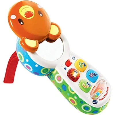 Afbeelding van VTech Peek and Play Telefoon, educatief speelgoed voor kinderen, sensorisch spel, cadeau baby&#039;s, geschikt meisjes en jongens vanaf 3 maanden, meerkleurig