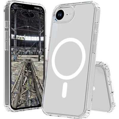 Afbeelding van JT Berlin Pankow Clear MagSafe Backcover Apple iPhone 16e Transparant Inductieve lading, compatible, Stootbestendig