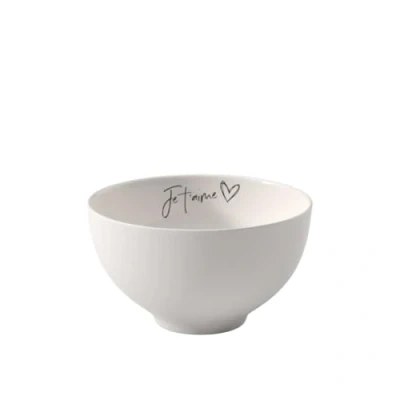 Afbeelding van Villeroy &amp; Boch Statement kom Ik hou van jou 14 x 8 cm, witte porseleinen