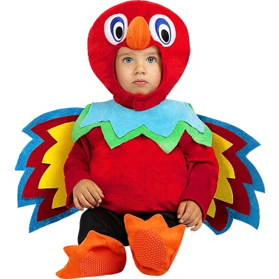 Afbeelding van FUNIDELIA Papagaaien kostuum voor baby Maat: 50 68 cm Rood
