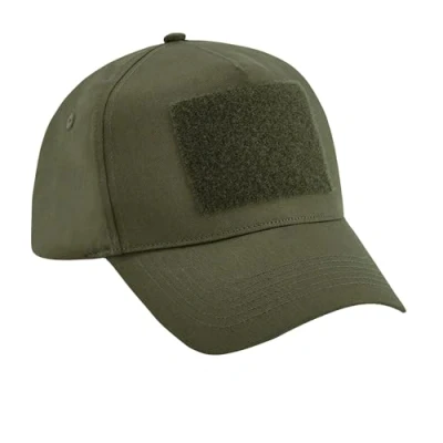 Afbeelding van Beechfield Meshpet, verstelbaar aan de achterkant met afneembare patch. B641 Military Green