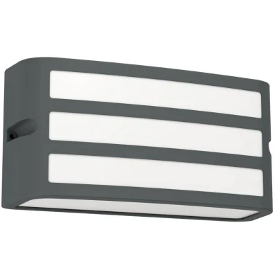 Afbeelding van EGLO Camarda Wandlamp Buiten E27 22 cm Antraciet en Wit