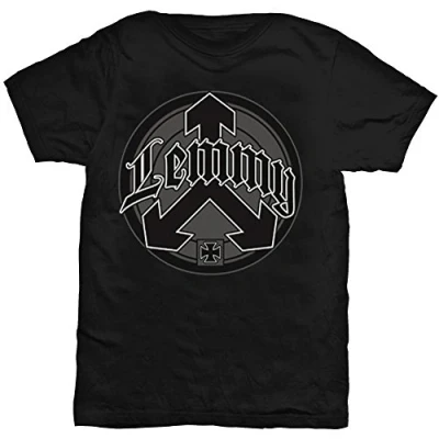 Afbeelding van Lemmy Kilmister Arrow Logo Heren T shirt S Zwart