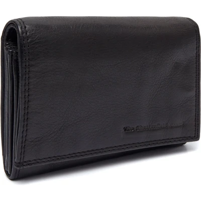 Afbeelding van The Chesterfield Brand Leren Portemonnee Zwart Avola