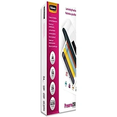 Afbeelding van Fellowes lamineerhoezen A4 250 micron glanzend 100 stuks