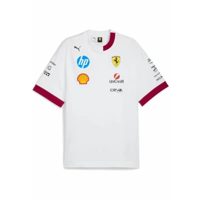 Afbeelding van Scuderia Ferrari 2025 Drivers T shirt voor Heren, Wit, Maat 3XL PUMA