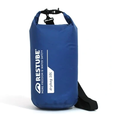 Afbeelding van restube Waterdichte tas, hoogwaardige kwaliteit voor ultieme bescherming, veelzijdig en ruim, ideaal reizen, wandelen, wateractiviteiten, 100% waterdicht duurzaam, blauw, 10 l,