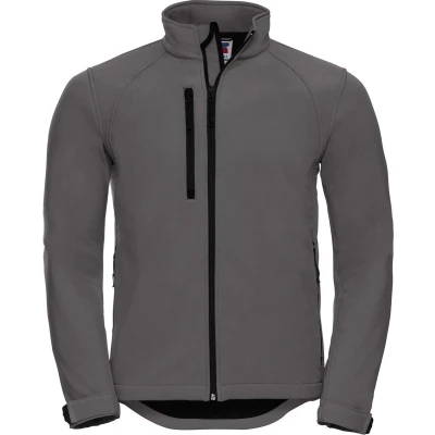 Afbeelding van Russell Heren Waterbestendig &amp; Winddicht Softshell jasje (Titanium) Maat 2XL