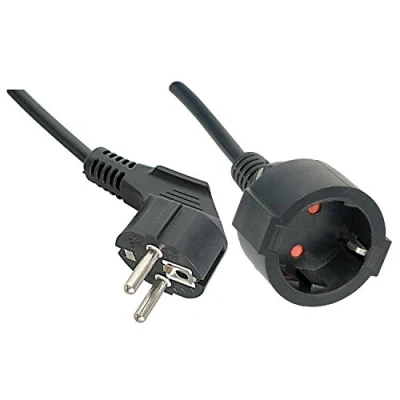 Afbeelding van LINDY 30245 Stroom Verlengkabel Zwart 5 m H05VV F 3G 1,5 mm²