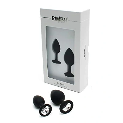 Afbeelding van Rimba Berlin Buttplug Duo Set met Bling Zwart