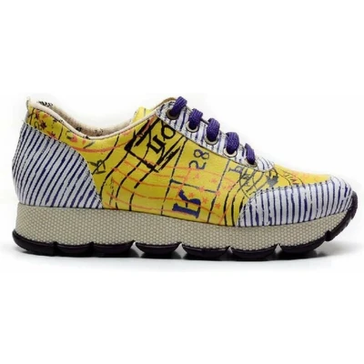 Afbeelding van GOBY Pattern Schoenen Sneakers Hoge kwaliteit Handmade Meisjesprint Maat 37
