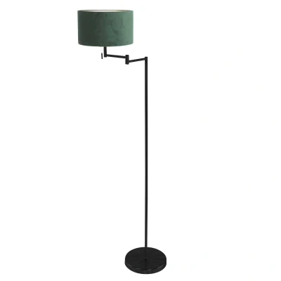 Afbeelding van Mexlite vloerlamp Bella zwart metaal 45 cm E27 fitting 3890ZW