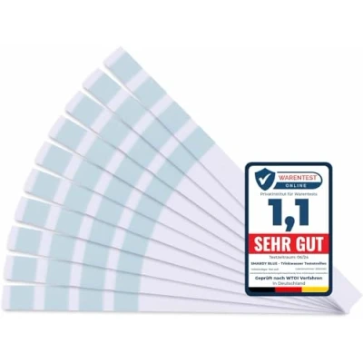 Afbeelding van SMARDY 10 x teststrips met waterhardheid voor drinkwater, zwembad, aquarium, individueel verpakt