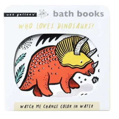 Afbeelding van Wee gallery badboekje colour me who loves dinosaurs?