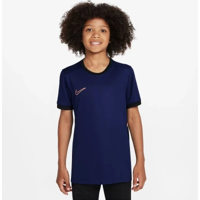 Afbeelding van Nike Performance Unisex Sport Tshirt voor kinderen, Maat: 158 170, Blue void/black/orange pulse