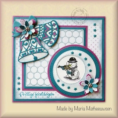 Afbeelding van STAD006 snijmal Nellie Snellen Stamping Die square bubbles vierkant bubbels en rondjes stempel &amp;