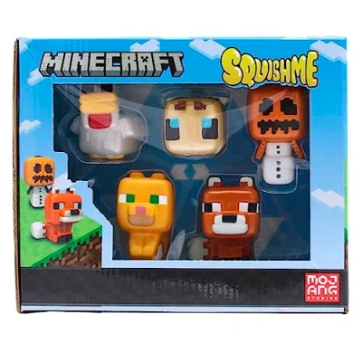 Afbeelding van Minecraft SquishMe verzameldozen, 5 stuks