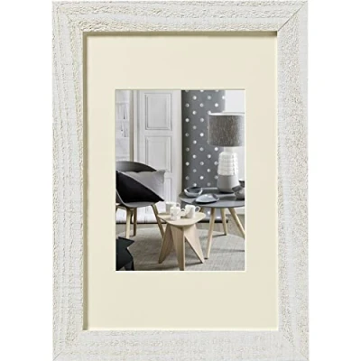 Image de Walther Design Home Cadre en Bois, gris clair, 13 x 18 cm