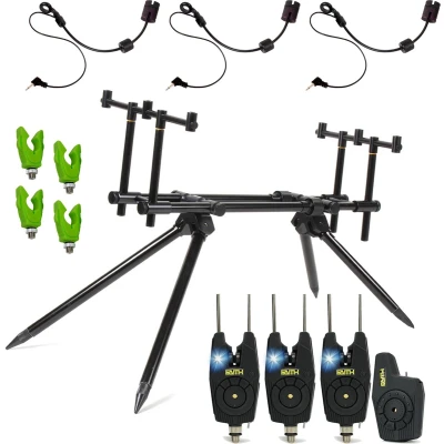 Afbeelding van Faith VX3 Rodpod Set Deluxe Karper incl Beetmelders Karpervissen