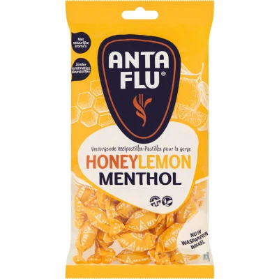 Afbeelding van Anta Flu Honey Lemon Menthol Keelpastilles 275 gram
