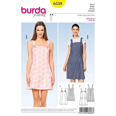 Afbeelding van Burda Naaipatroon 6538 Jurk in variaties