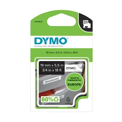 Image de Ruban d&#039;étiquette autocollante en Polyester D1 Permanent Dymo