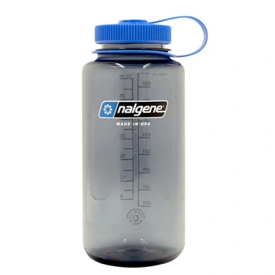 Afbeelding van Nalgene Wide Mouth Sustain Drinkfles 1 Liter Gray Grijs Drinkflessen