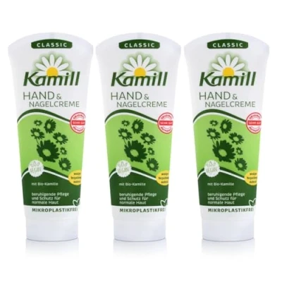 Afbeelding van Kamill Classic hand en nagelcrème, 100 ml, met biologische kamille bisabolol, 3 stuks
