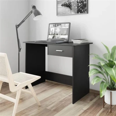 Afbeelding van Bureau 100x50x76 cm bewerkt hout wit