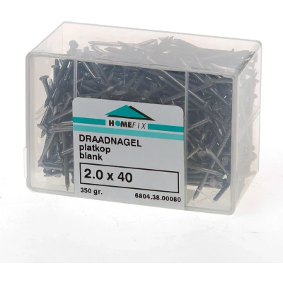 Afbeelding van Draadnagel platkop 2,0x 40 blank(350)