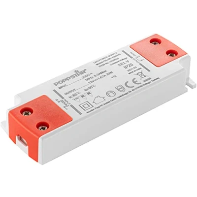 Afbeelding van Poppstar Slim Trafo 12 V (voor 0,2 tot 20 watt leds) Ultra Vlakke LED transformator 230 AC / DC 1,66 A