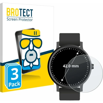 Afbeelding van BROTECT Screenprotector voor Horloges (Rond, ø: 42 mm) Folie Beschermfolie Beschermglas matte (3 Stuks)