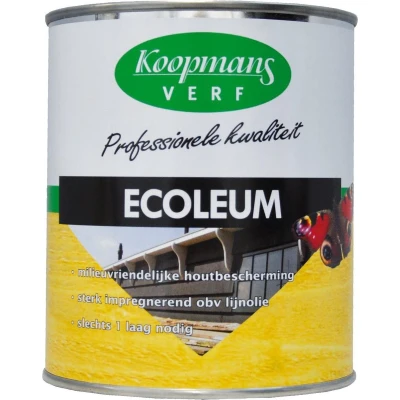Afbeelding van Koopmans Ecoleum 1 ltr 213 teak Buitengevel &amp; Tuin