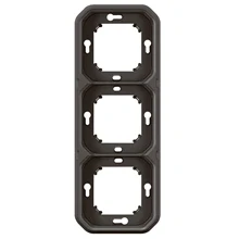 Afbeelding van Legrand Plexo Inbouwkader 3 Mechanisme Hor Of Vert Ip55 Antraciet
