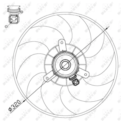 Afbeelding van Koelventilatorwiel NRF 47514