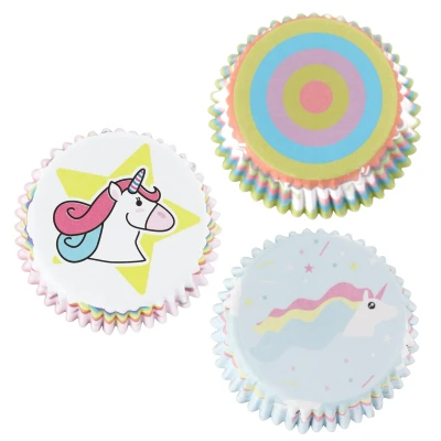 Afbeelding van Cupcake Cups PME Unicorn 60 stuks