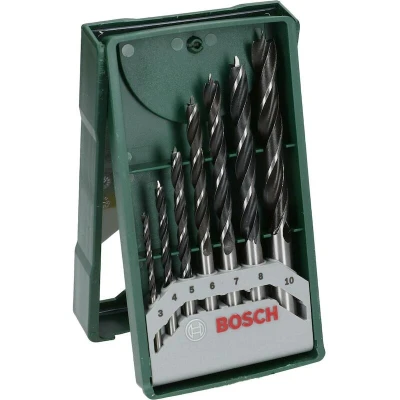 Afbeelding van Bosch Accessories 2607019580 Hout spiraalboorset 7 delig 3 mm, 4 5 6 8 10 mm Cilinderschacht 1 set(s)