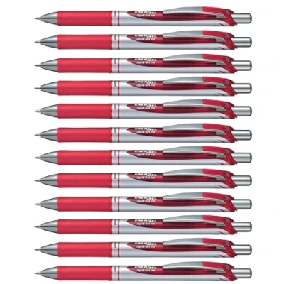 Afbeelding van Gelschrijver Pentel Energel BL77 rood 0.4mm