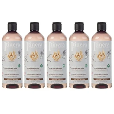 Afbeelding van ITINERA Kalmerende bodywash met haver uit Veneto, 95% natuurlijke ingrediënten, 370 ml (5 stuks)
