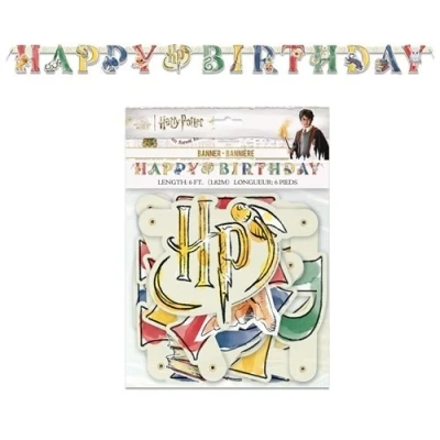 Afbeelding van Harry Potter letterslinger HP 182cm per stuk