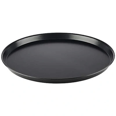 Afbeelding van APS Ronde pizzavorm Ø 50/48,4 x 2,5 cm pizzaplaat van blauw plaatstaal, niet gecoat, lange levensduur, voor professioneel pizzabakken