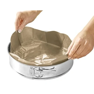 Afbeelding van 3 PAGEN® Set van 2 permanente bakvellen voor bakvormen, herbruikbaar, hittebestendig en anti aanbaklaag, vaatwasmachinebestendig, bruin, 20 x 32 cm Ø