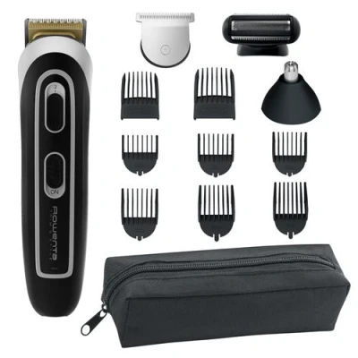Image de Tondeuse homme Rowenta Trim &amp; Style 13 en 1 TN9140F4 Noir et Argent