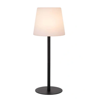 Afbeelding van Lucide TYON Oplaadbare Tafellamp Binnen/Buiten Accu/Batterij LED Dimb. IP65 Zwart