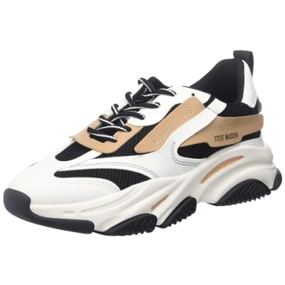 Afbeelding van Steve Madden Bezit, damessneakers, Zwart (Camel)
