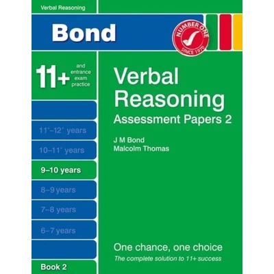 Afbeelding van Bond Assessment Papers Verbal Reasoning 9 10 Yrs Book 2