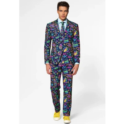 Afbeelding van Opposuits MR Vegas Kostuum, Heren, Maat: 50, Navy