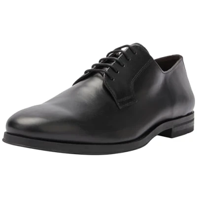 Afbeelding van Geox U Decio Veterschoenen, Heren, Maat: 46, Black Leer